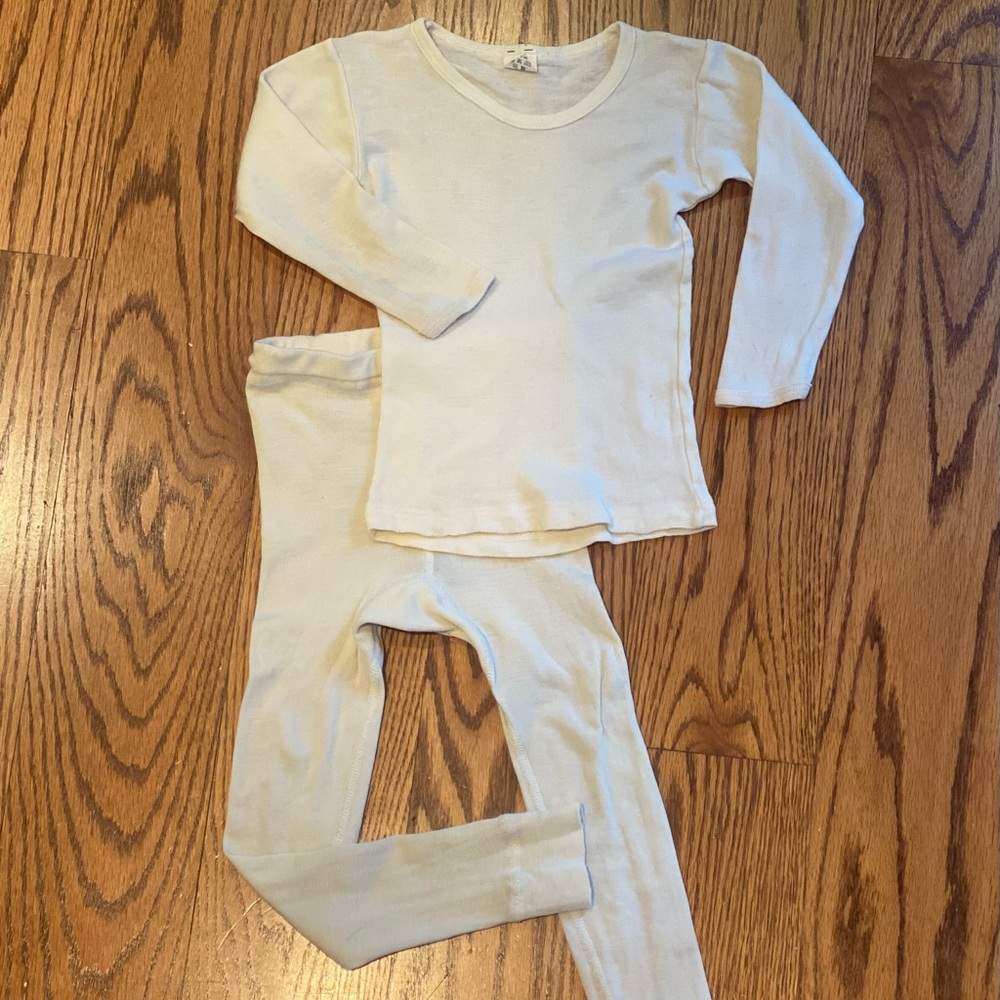 HOCOSA of Switzerland Toddler Organic Merino Wool/Silk Base Layers Size 104
